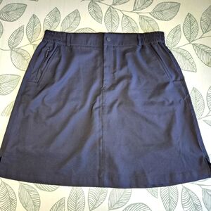 BELEAF Black Women's Lined Skirt, Size Large